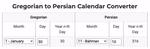 Creating a Calendar Day Converter from Gregorian to Persian